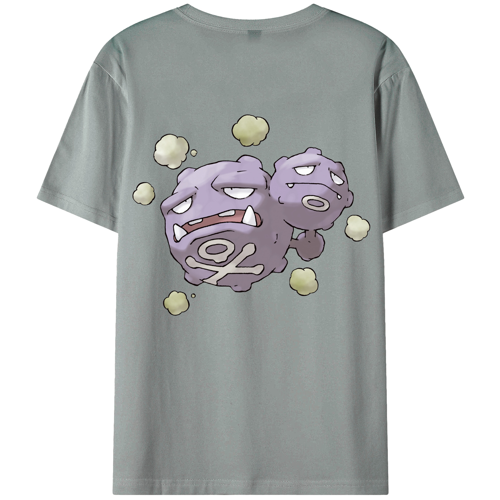 （画像用） ポケットモンスター Pokémon 綿100％ メンズ半袖Tシャツ（バックプリント） 通気性